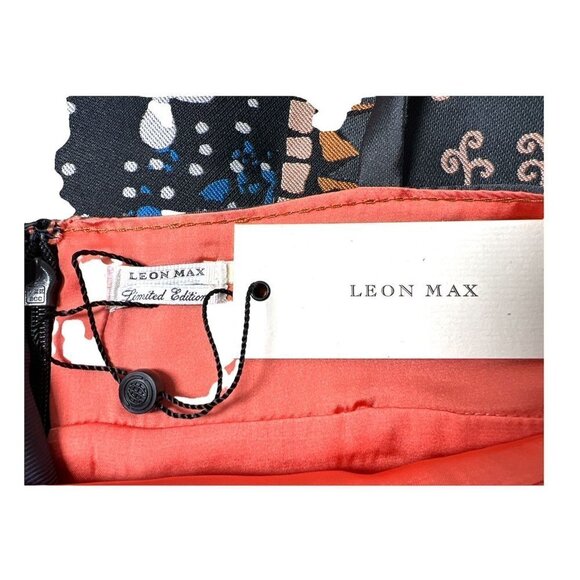 Leon Max Studio Womens Gray Sleeveless Satin Like Midi Cocktail Dress Sz 12 New - Picture 6 of 10